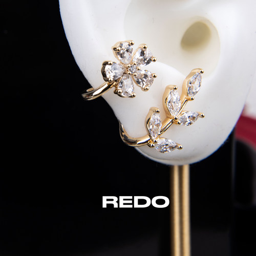 REDO锆石花朵耳环2025新款