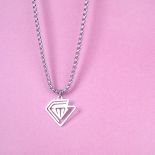 邓紫棋同款 高级感小众冷淡风嘻哈 宝石舞台项链GEM邓紫棋周边同款