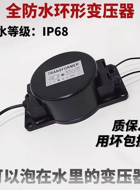 AC220V转AC交流12V24VLED水底喷泉泳池灯IP68防水户外环形变压器