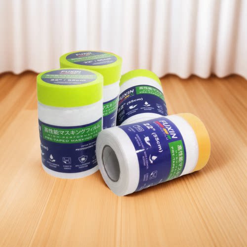 油漆遮蔽膜塑料膜自粘美纹纸胶带