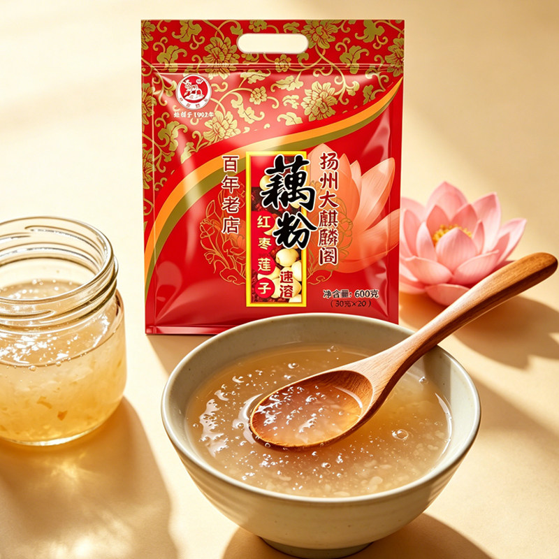 大麒麟阁藕粉纯藕粉莲藕羹多口味营养早餐冲泡代餐食品扬州特产