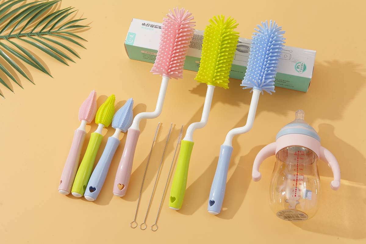十二美品牌！硅胶奶瓶刷 杯刷套装！具好用无死角清洁
