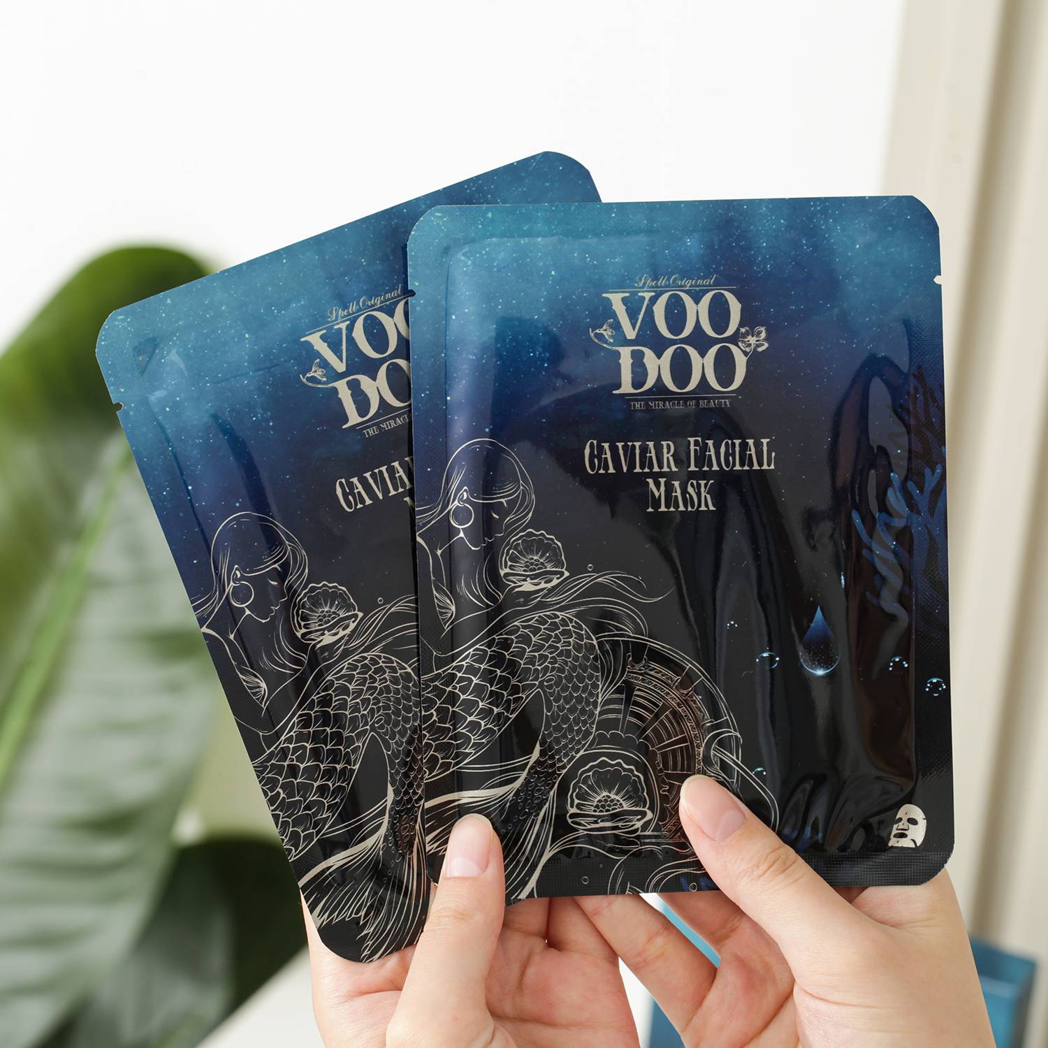 泰国VOODOO鱼子酱面膜补水保湿家用面膜舒缓紧致提亮肤色5片装