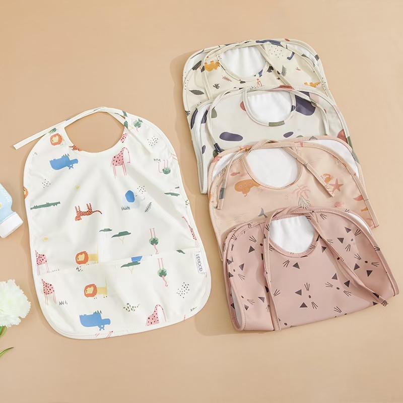 丹麦宝宝防水防脏接饭围兜