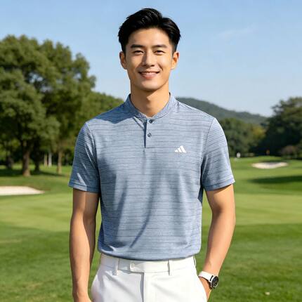 Adidas/阿迪达斯正品男子高尔夫运动休闲短袖POLO衫 KB6782