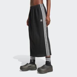 官方Adidas/阿迪达斯 女子复古针织运动修身半身裙 IY7279