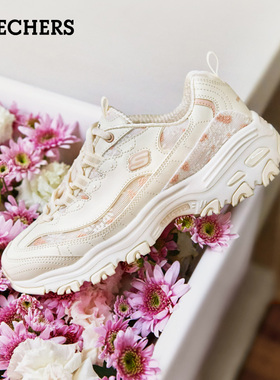 Skechers斯凯奇女鞋夏新款花海熊厚底增高老爹鞋运动休闲鞋150234