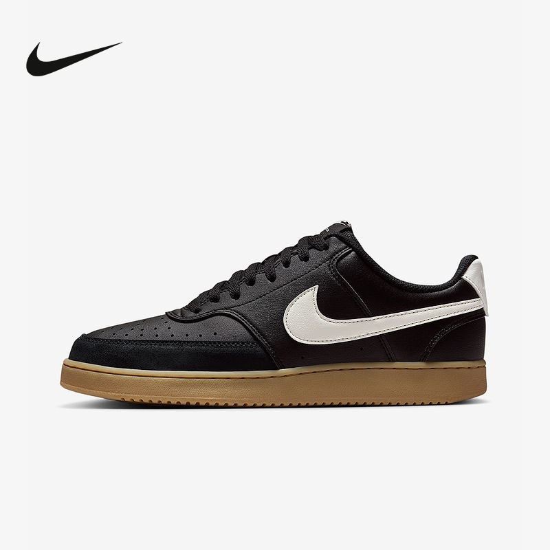 正品Nike耐克男鞋COURT VISION LO黑棕低帮复古运动鞋IB2998-004
