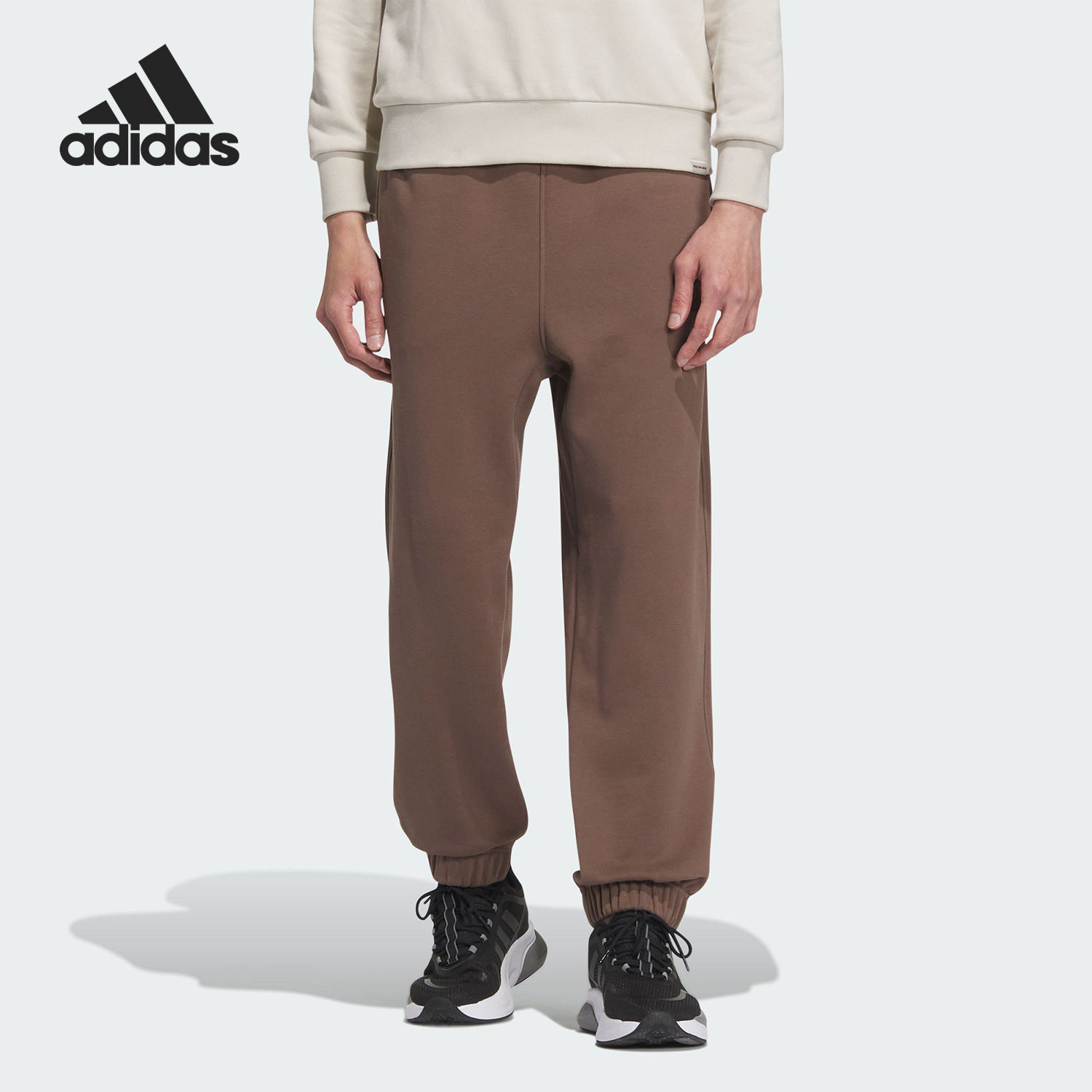 正品Adidas/阿迪达斯官方当季新款男子简约束脚运动长裤IS7425