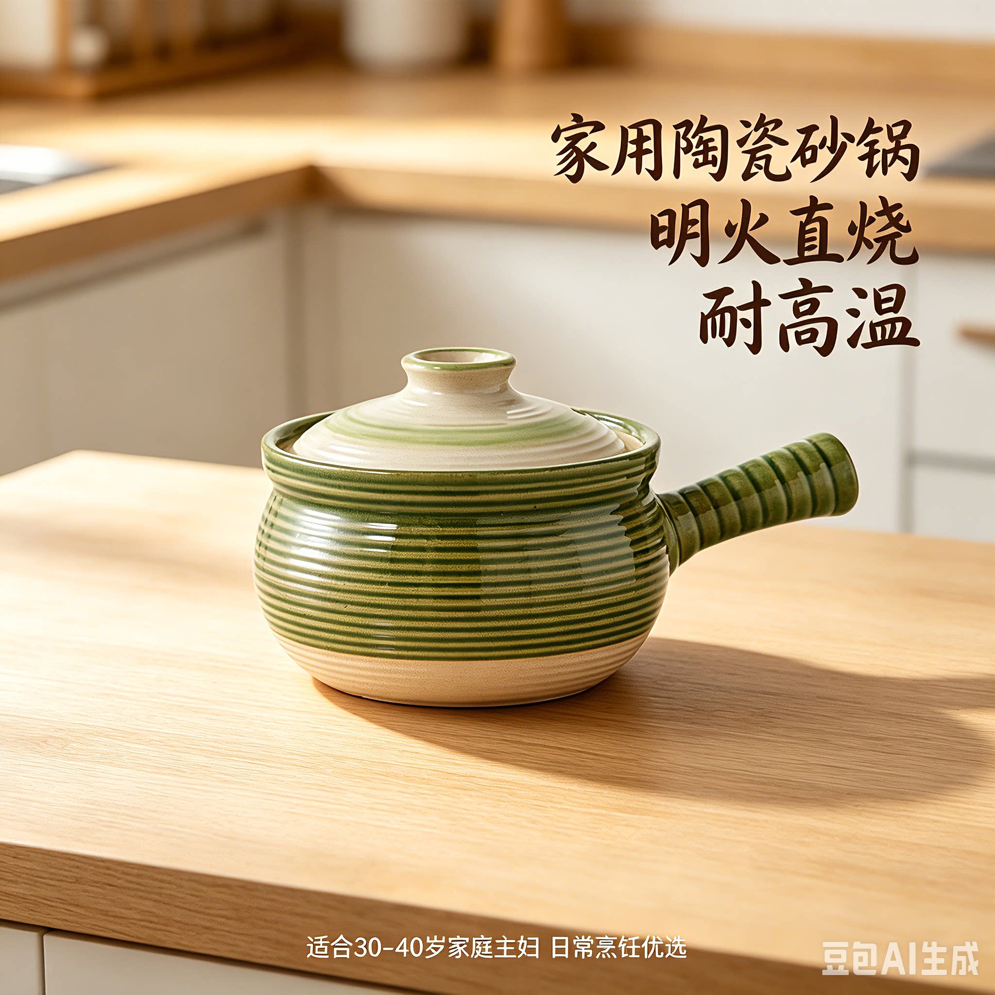 陶土明火直烧耐高温1L砂锅图片
