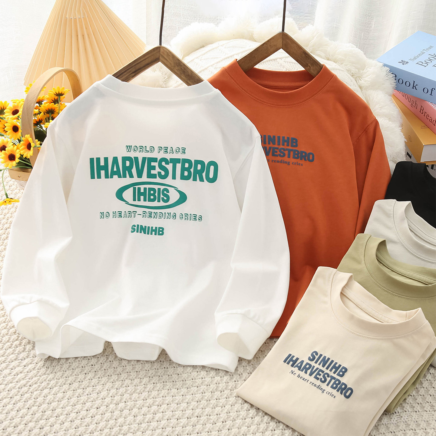 男童打底衫纯棉春秋冬2025韩版休闲印花字母拼接运动儿童长袖T恤,童装/婴儿装/亲子装,T恤,淘宝优惠券,粉丝福利购,淘宝优惠卷