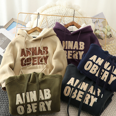 秋冬男童摇粒绒韩版加绒加厚卫衣