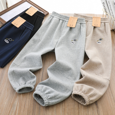 男童韩版休闲刺绣百搭运动卫裤