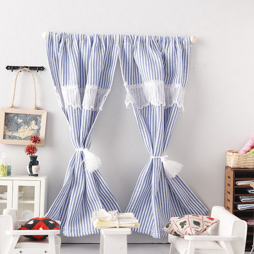 里左拉微缩食玩窗帘门帘模型