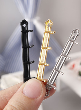 里左拉微缩模型迷你墙壁挂钩玩具dollhouse12分ob11娃娃屋diy铁艺