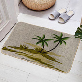 157 192新年入户门垫橡胶防滑垫毯吸水玄关耐磨新款 小清新细麻