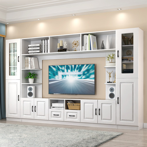 组合背景墙实木生态板电视柜包邮