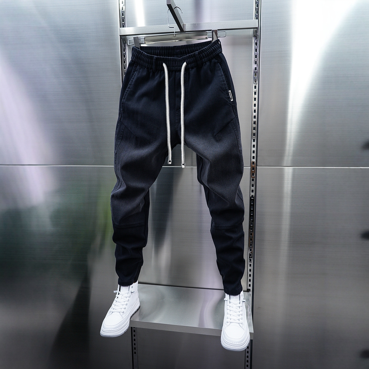 高端小脚牛仔裤男款秋冬2025新款