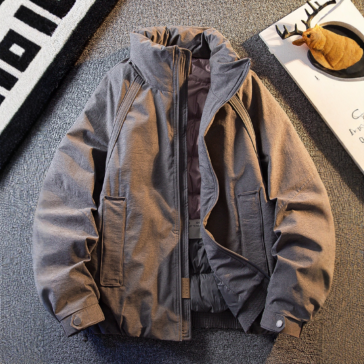 高端白鸭绒羽绒服男加厚保暖外套