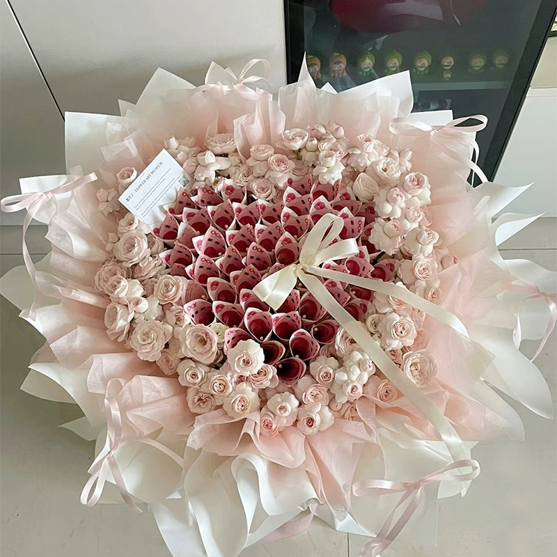 网红半成品空包装手工花束空包装