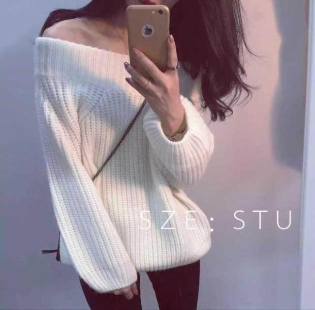 孕妇装秋冬装2020新款韩版一字领露肩宽松毛衣女套头针织衫中长款|msdalam kategori Butik wanita / wanita, sweater - dari Buy2taobao.com untuk memberikan perkhidmatan ejen Taobao profesional membeli