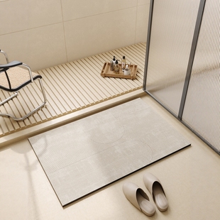 浴室地垫卫生间硅藻泥吸水垫子洗手间厕所门口地毯进门防滑软脚垫