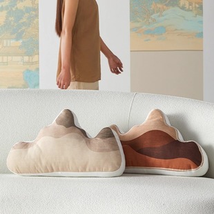 背有靠山客厅沙发抱枕搞怪艺术高颜值靠垫办公室个性 创意腰靠靠枕