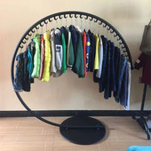 展示架落地式 创意铁艺衣帽架落地挂衣服架室内简约时尚 挂衣架服装