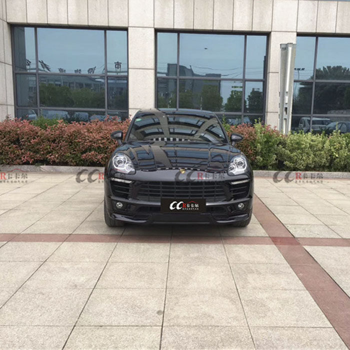 14-18款保时捷macan macans改装泰卡特techart前唇 前扰流 pp注塑