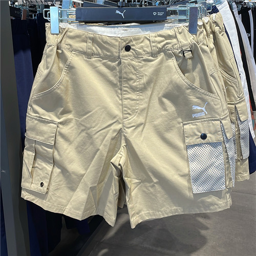 卡其色短裤运动短裤Puma/彪马