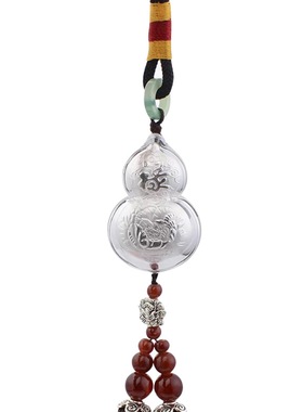 平安银葫芦车挂 平安福车饰银999福禄 人寿保险专版 会销礼品