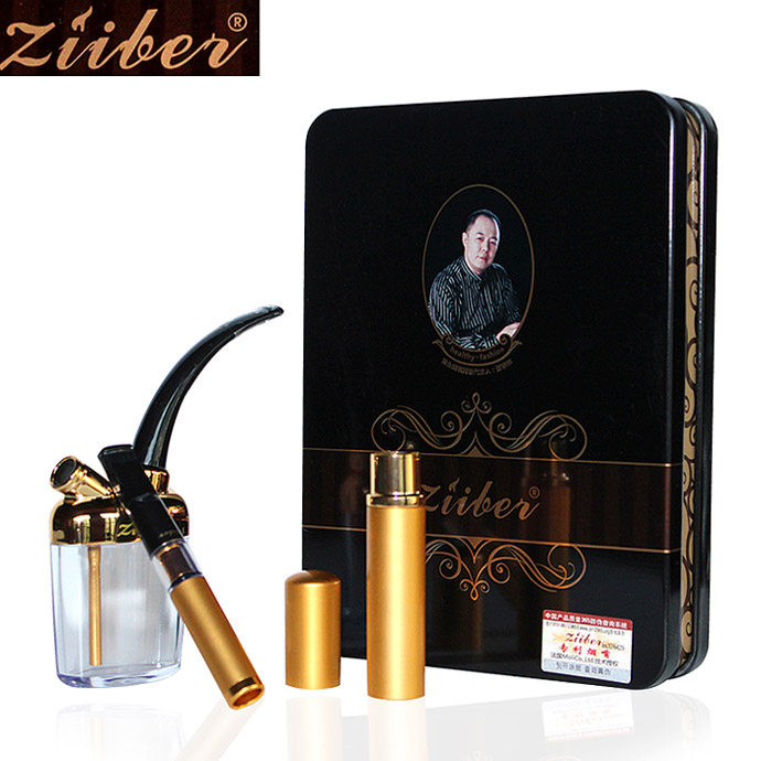 正品ziiber黄金烟嘴过滤器张铁林代言七重清洗循环型拉杆ZOBO正牌
