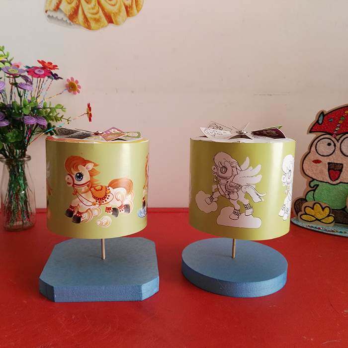 走马灯跑马旋转手工儿童diy科学教育小学生科学实验作业灯笼