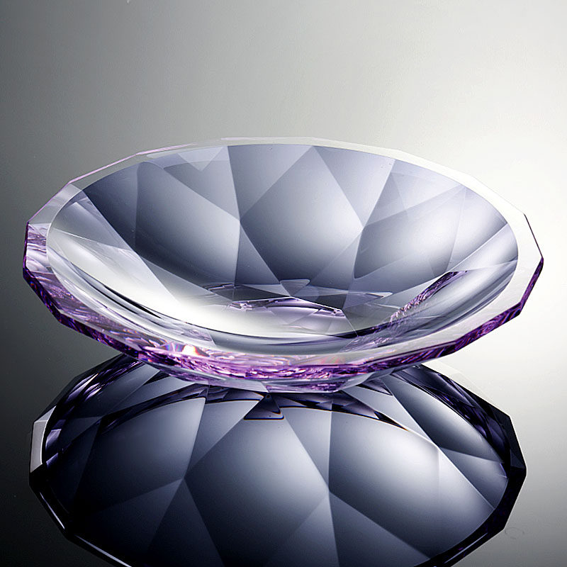 轻奢K9水晶玻璃水果盘精致钻面干果盘客厅茶几摆放零食糖果茶点盘,餐饮具,果盆/果盘/果篮,淘宝优惠券,粉丝福利购,淘宝优惠卷