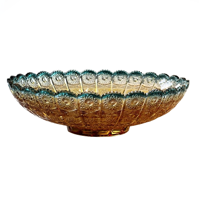 新款创意水晶玻璃水果盘客厅高颜值果盘大号放茶几果盆轻奢家用