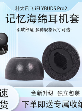 适用科大讯飞 iFLYBUDS Pro2 入耳式蓝牙耳机套记忆海绵耳塞耳帽