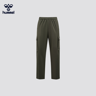 HUMMEL官方正品2025秋季新款男女户外休闲运动梭织直筒工装裤长裤