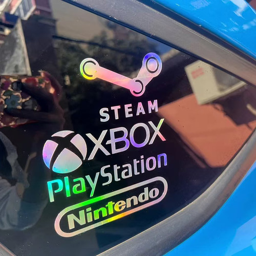 个性创意任天堂游戏steam汽车电动车贴纸车身侧门装饰车贴xbox贴