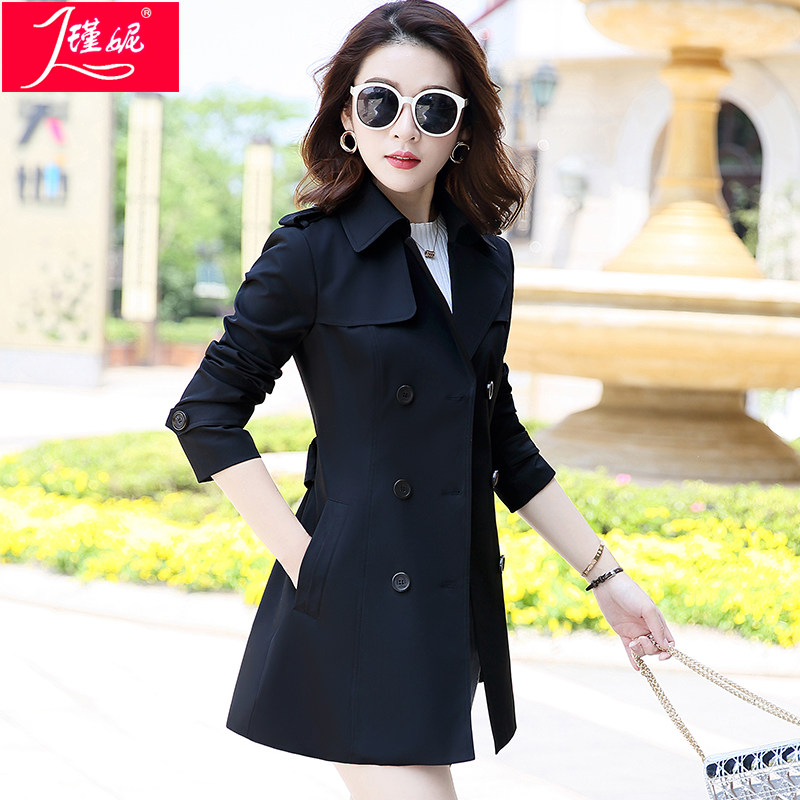 风衣女中长款韩版秋季2020新款气质收腰修身显瘦百搭春秋女士外套