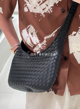 老线风中性复古男女通用真皮羊皮Veneto小编织百搭通勤单肩斜挎包