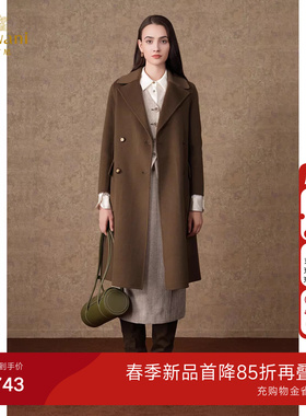 3期免息-乔万尼羊毛大衣女2025新款收腰高级感高级感ET4A930