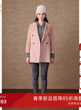 【2025冬款首降】乔万尼时尚绵羊毛大衣毛呢外套商场同款ET4A922