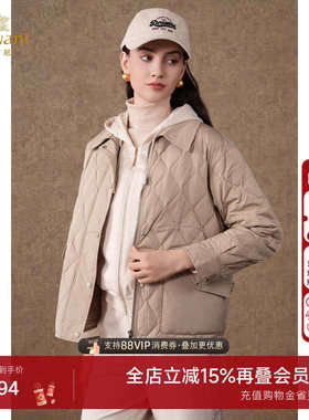 乔万尼时尚轻薄羽绒服女款2025年冬季新款小个子短款外套EF4T172