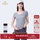 纯色T恤女2025夏新款 短袖 显瘦上衣短款 乔万尼商场同款 衬衫 EZ2C141