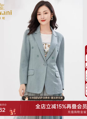 乔万尼秋装新款西装外套女一粒扣休闲小西服上衣好看流行EI3B180