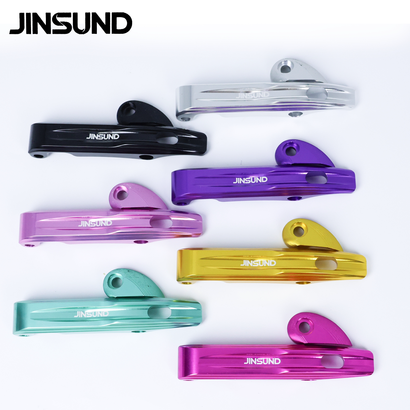 JINSUND铝合金超轻自行车折叠扣套装中锁大行折叠车锁扣山地配件