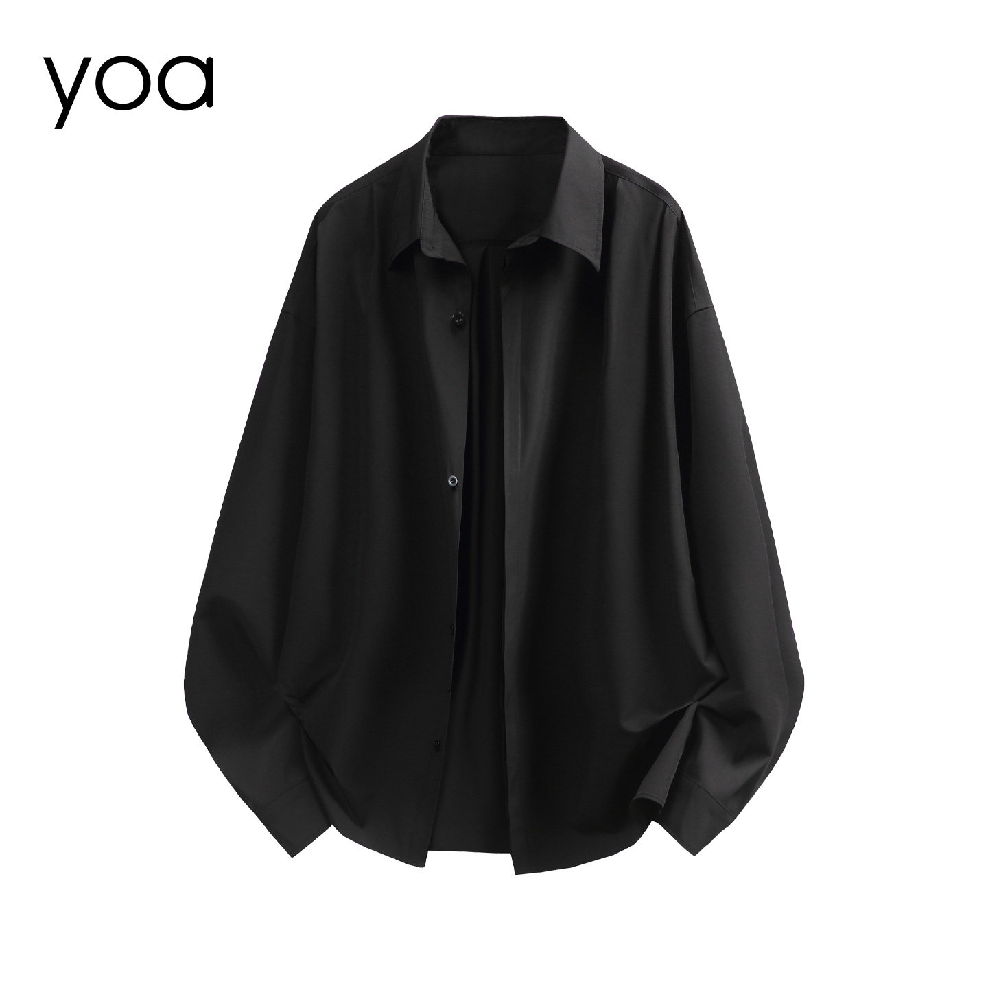 YOA美式潮牌长袖衬衫男春秋