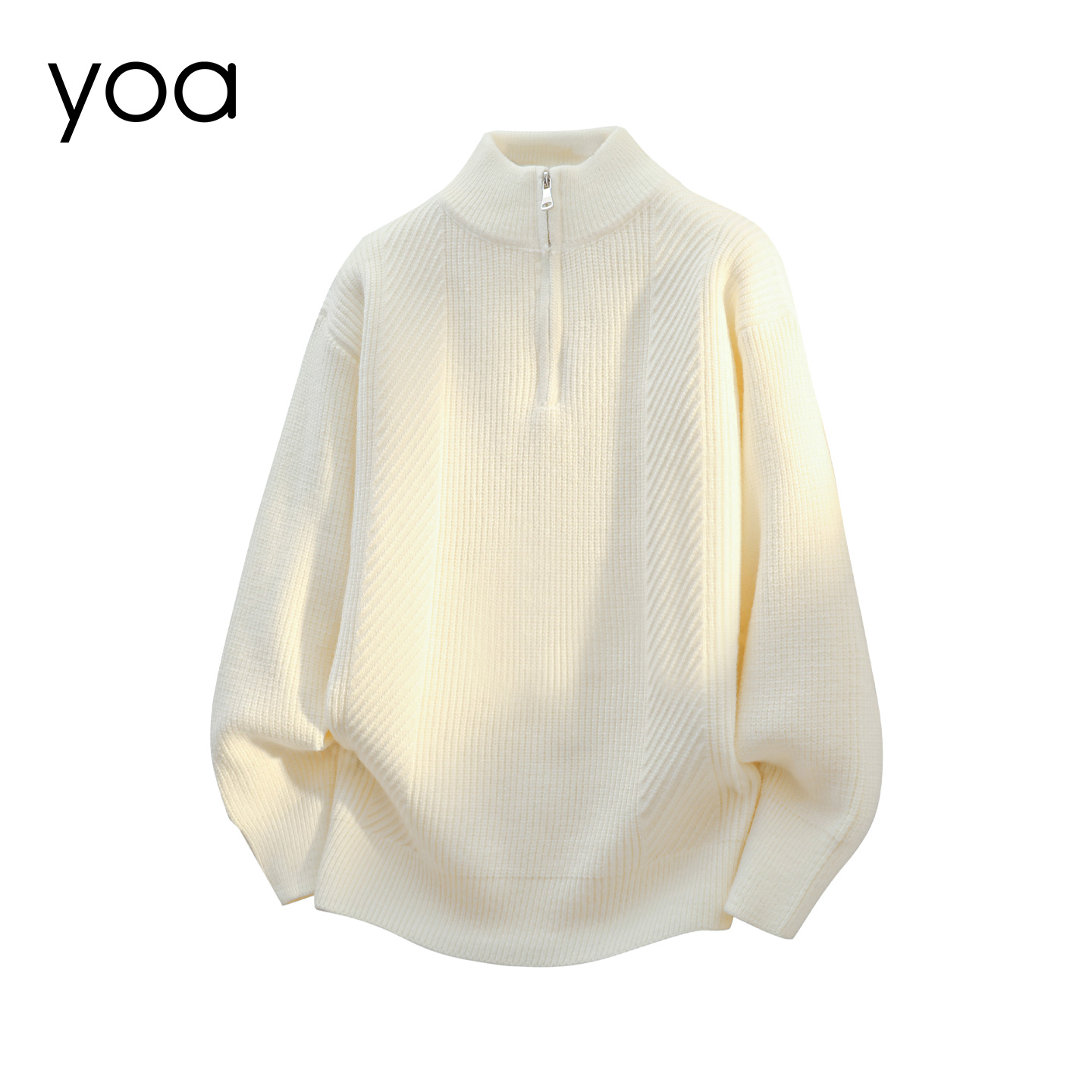 YOA美式半拉链cleanfit男款冬季