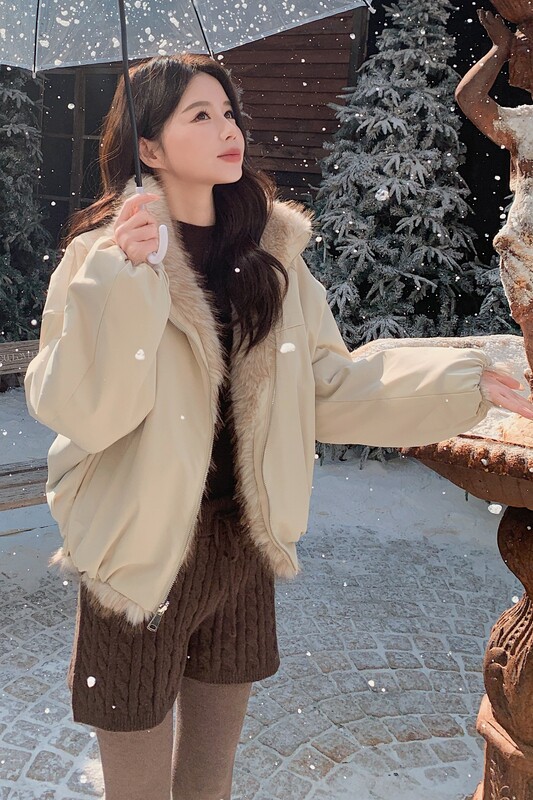 有货两色两面穿皮草保暖外套2C002A573P205K308,女装皮草,2C002