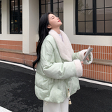 大量有货2026冬季新中式提花水貂毛羽绒服2C002A618P265K398，女装羽绒服，2C002